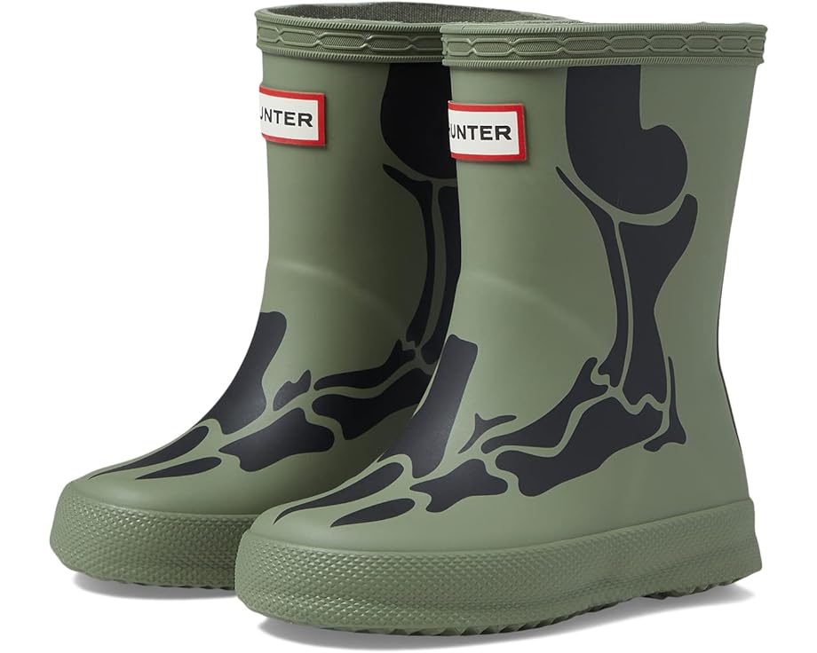 Ботинки Hunter First Dinosaur Boot, цвет Lichen Green/Black кроссовки hunter travel trainer цвет lichen green lichen green shaded white black