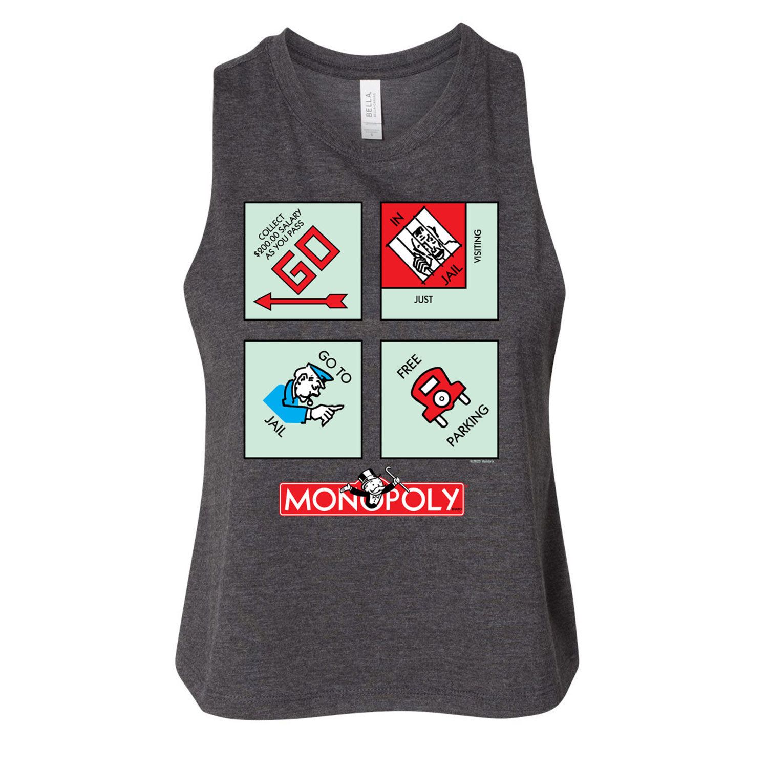 цена Майка для юниоров Monopoly Racerback Licensed Character, серый