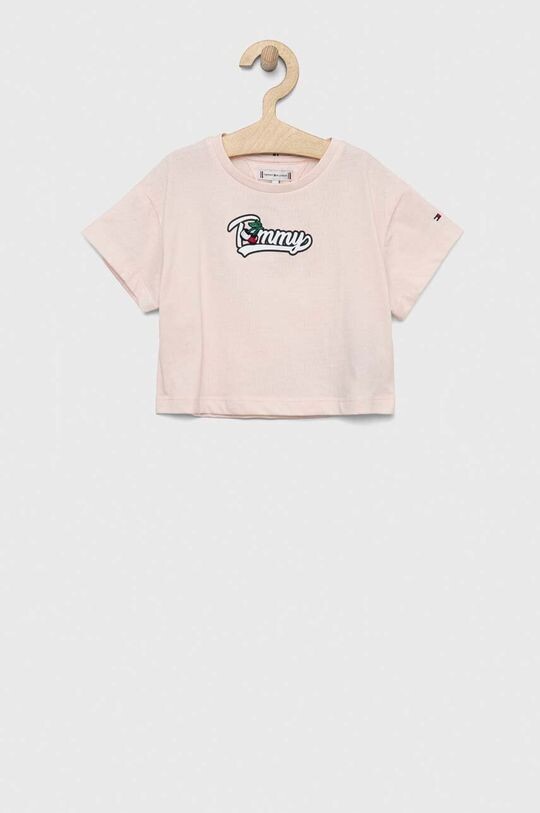 

Детская футболка Tommy Hilfiger, розовый