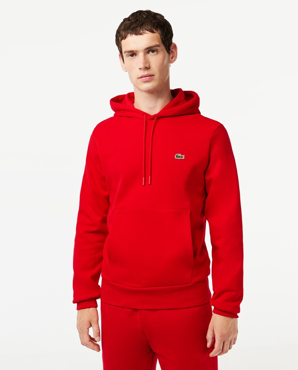 

Мужская толстовка классического кроя Lacoste, красный