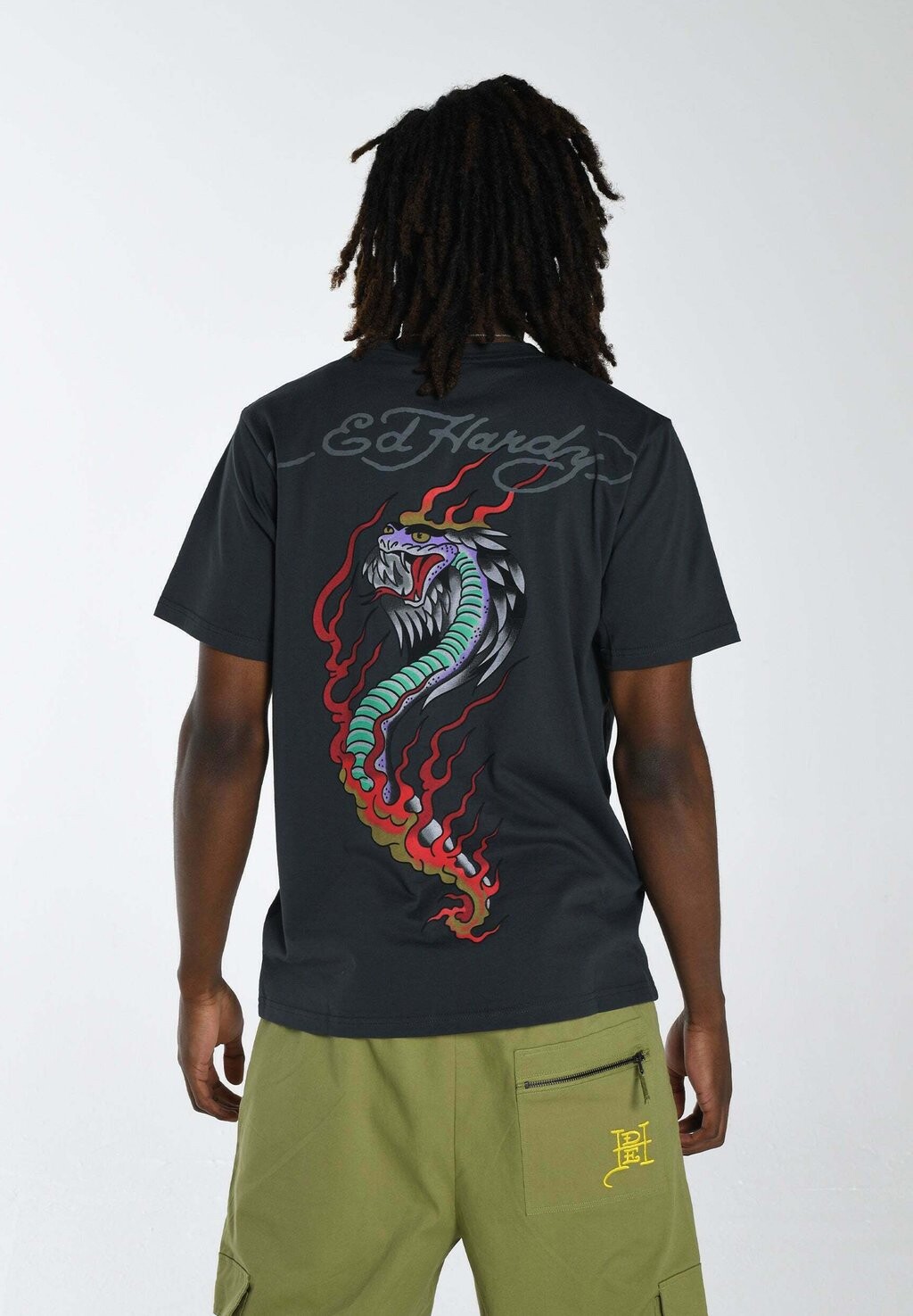 

Футболка с принтом Ed Hardy, черный