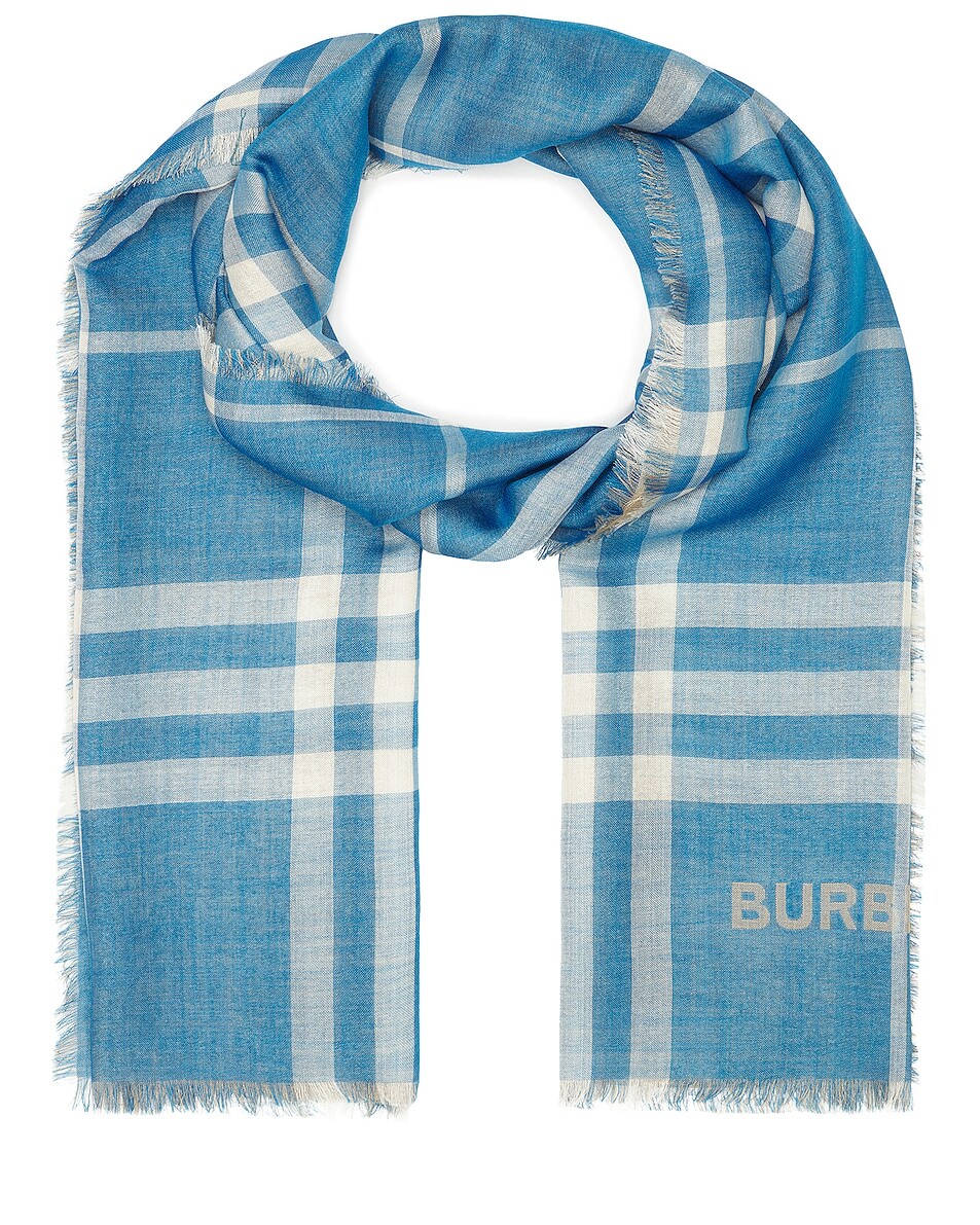 

Шарф Burberry Check, цвет Dark Blue & Vivid Blue