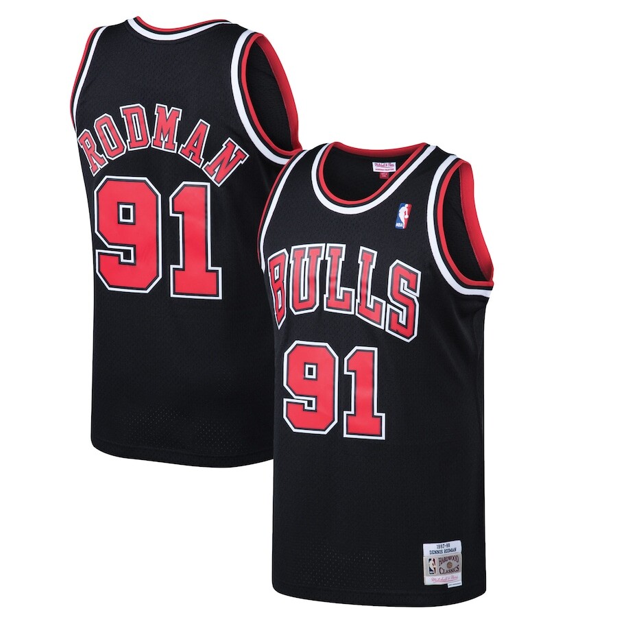 

Джерси Mitchell & Ness Chicago Bulls, черный