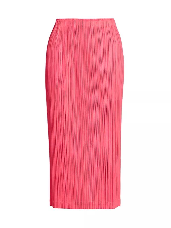 Плиссированная эластичная юбка-миди Pleats Please Issey Miyake, красный