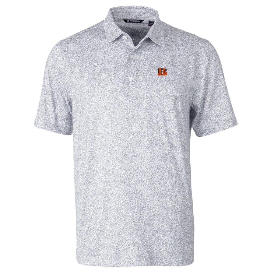 

Поло с коротким рукавом Cutter & Buck Cincinnati Bengals, серый