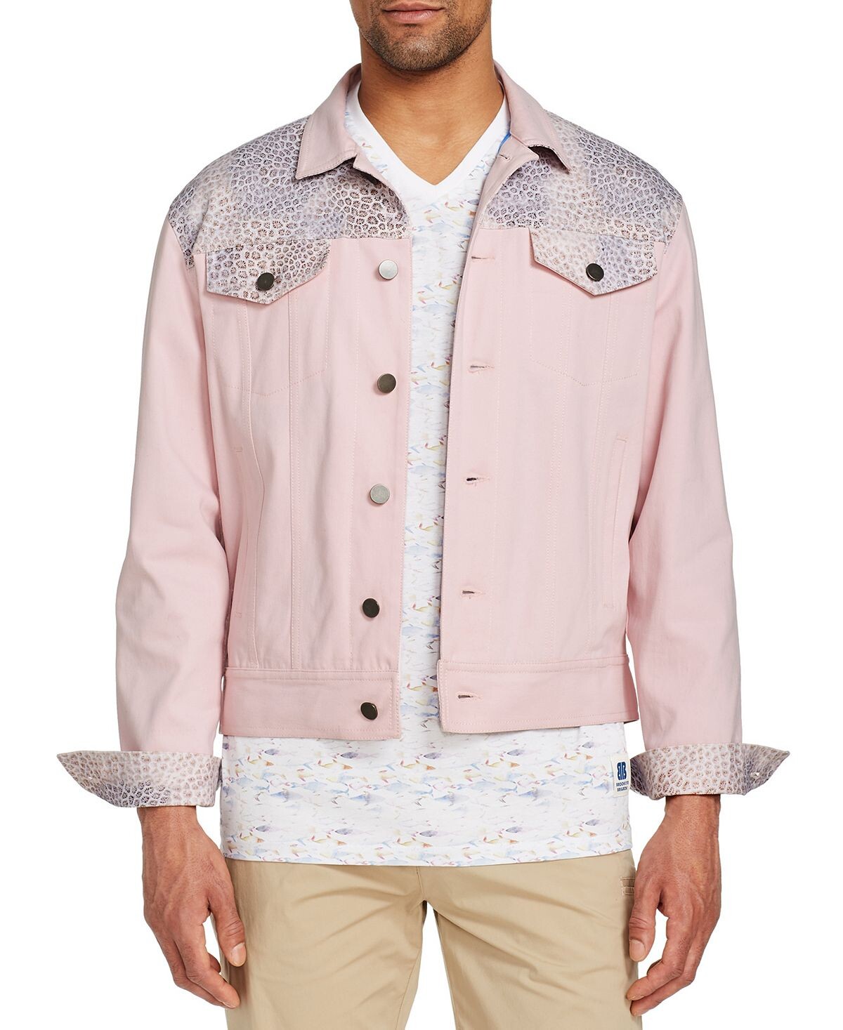 

Мужская облегающая эластичная куртка Queen Coral Trucker Brooklyn Brigade