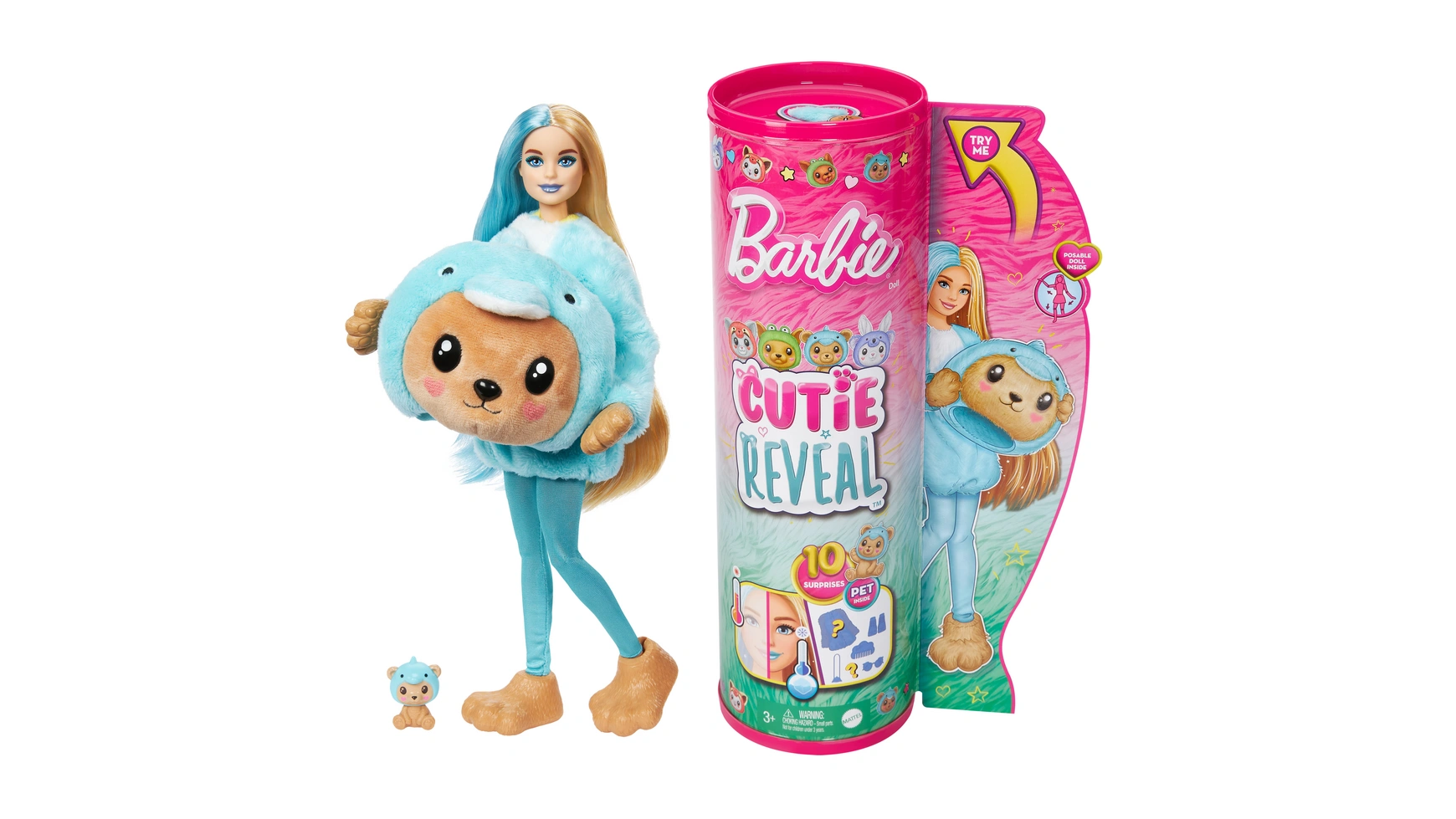 цена Barbie Cutie представляет серию милых костюмов Barbie Тедди Дельфин