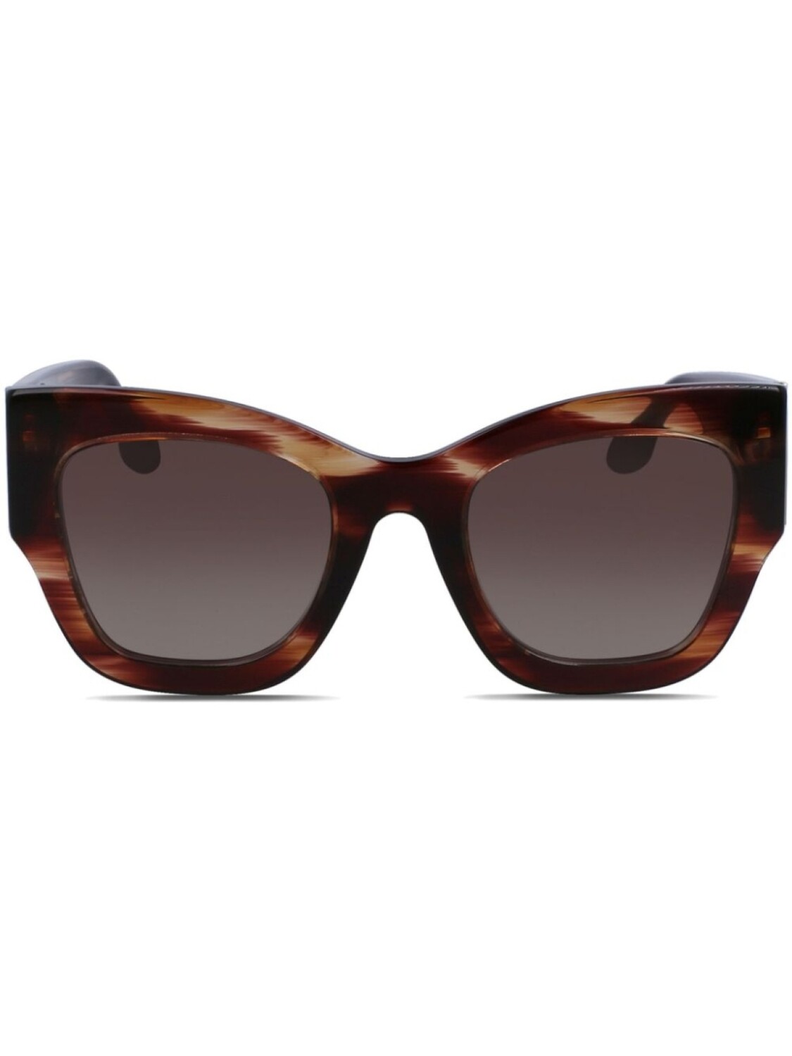 

Солнцезащитные очки в прямоугольной оправе Victoria Beckham Eyewear, коричневый