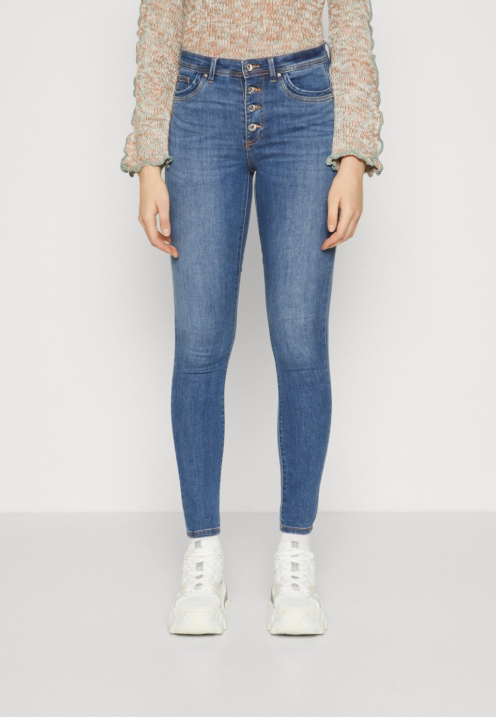 

Джинсы Skinny Fit Onlwauw Fly ONLY, цвет medium blue denim
