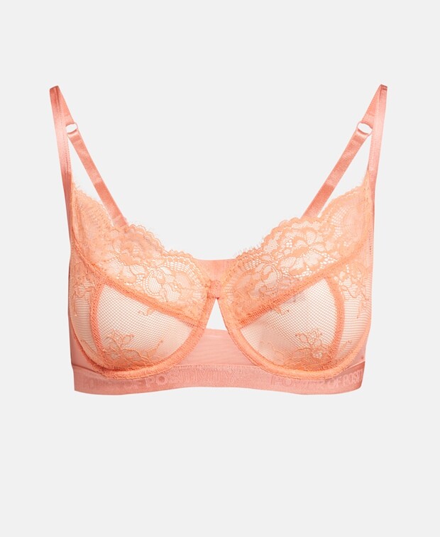 

Бюстгальтер на косточках, чашка D Hunkemöller, лосось