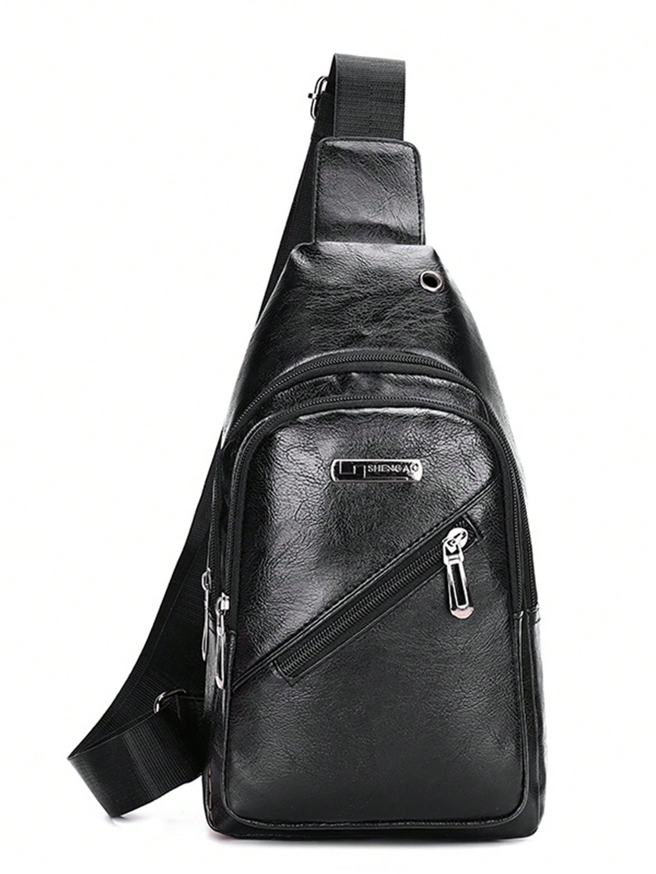 Мужская модная водонепроницаемая нагрудная сумка, черный мужская новая многофункциональная водонепроницаемая износостойкая нагрудная сумка через плечо черный