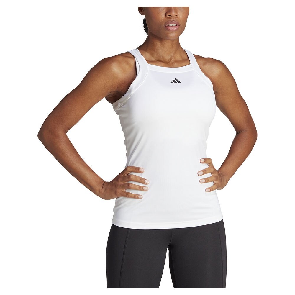 

Футболка без рукавов adidas Aeroready Essentials Minimal Branding, белый