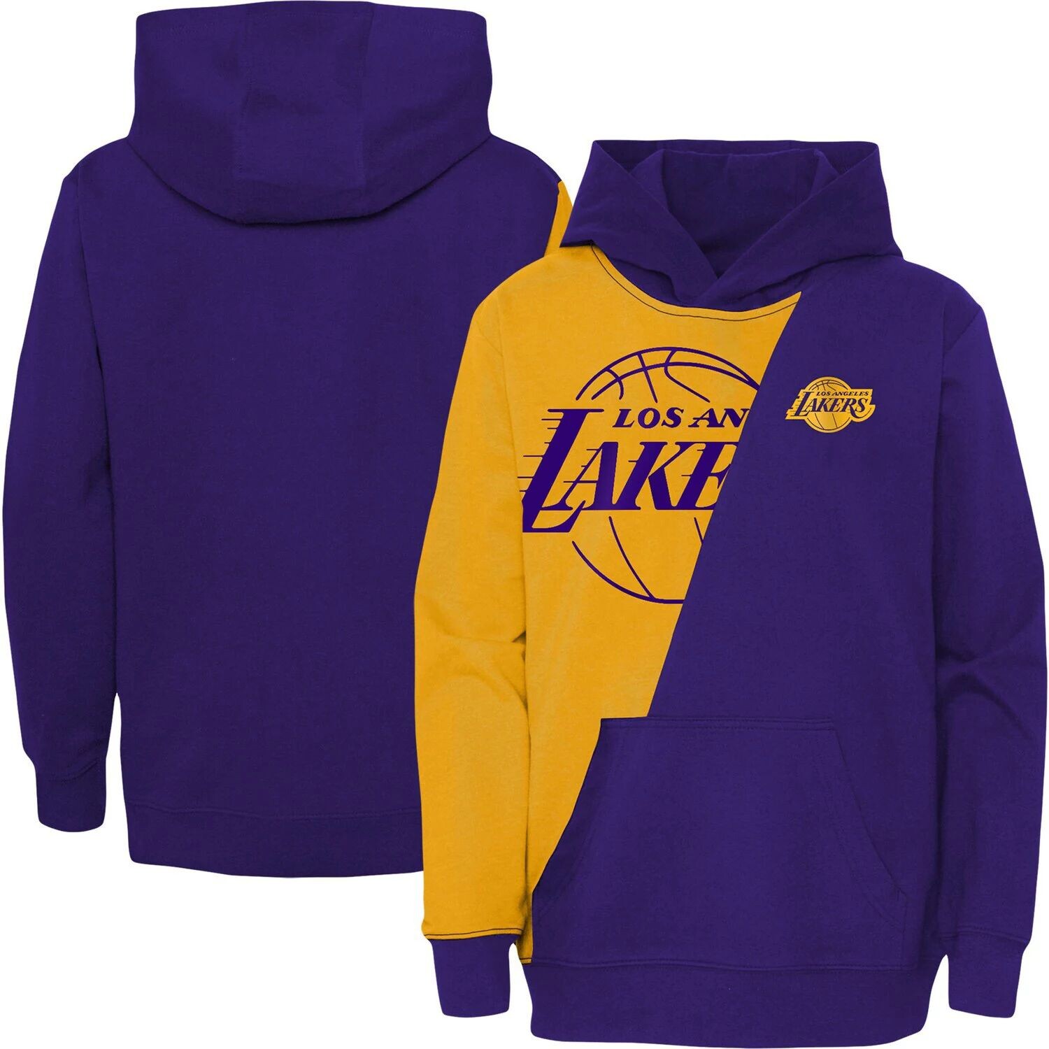 

Золотистый/фиолетовый пуловер с капюшоном Los Angeles Lakers Unrivaled для дошкольников Outerstuff