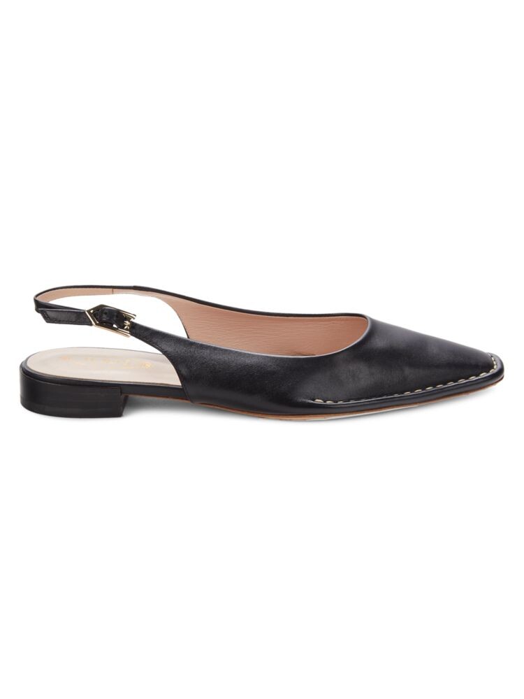 

Кожаные балетки с открытой пяткой Tod'S, цвет Nero