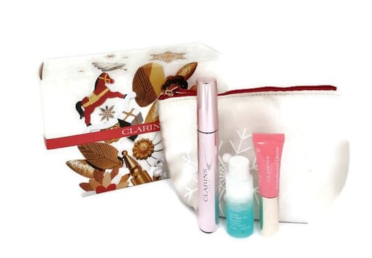 

Набор косметики, 3 шт + косметичка Clarins, Wonder Perfect