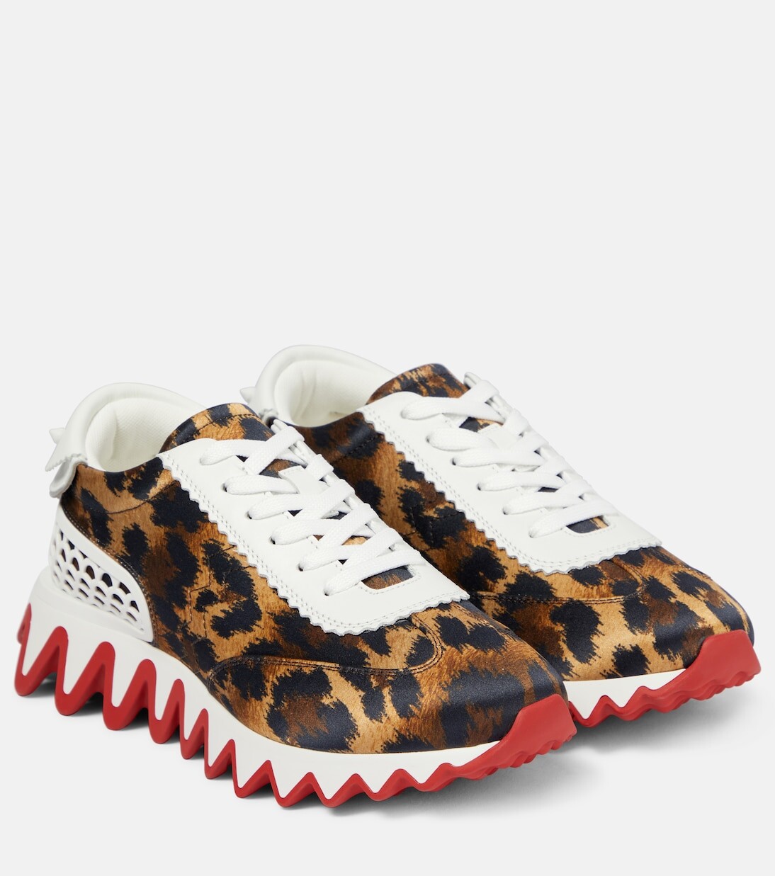 

Кроссовки loubishark с леопардовым принтом Christian Louboutin, мультиколор, Коричневый