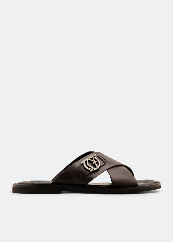 

Сандалии Ferragamo Gancini, коричневый