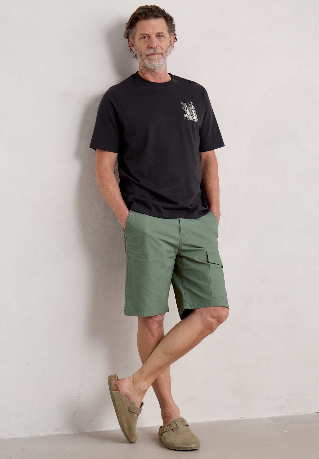 

Футболка с принтом Loggerhead Short Sleeve Seasalt Cornwall, береговая линия лодочка оникс черный