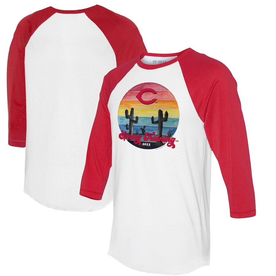 

Футболка с длинным рукавом Tiny Turnip Cincinnati Reds, белый
