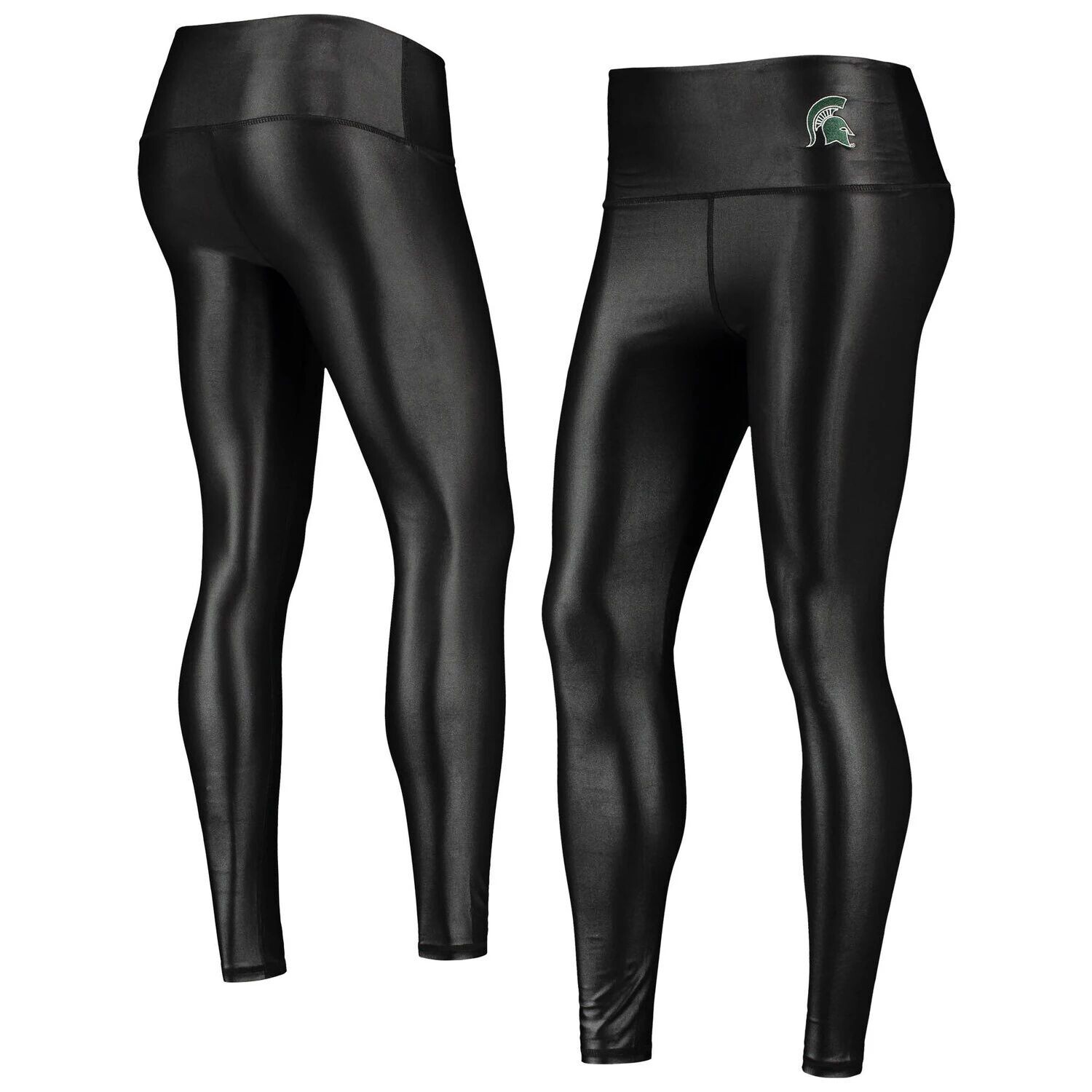 

Женские леггинсы ZooZatz Black Michigan State Spartans Shine Liquid