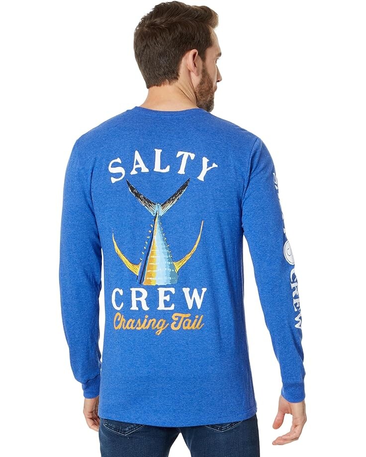 

Футболка с длинным рукавом Salty Crew Tailed Long Sleeve Tee, цвет Royal Heather