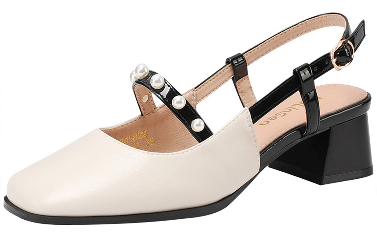 

Туфли женские на высоком каблуке Mulinsen, цвет Black/Beige