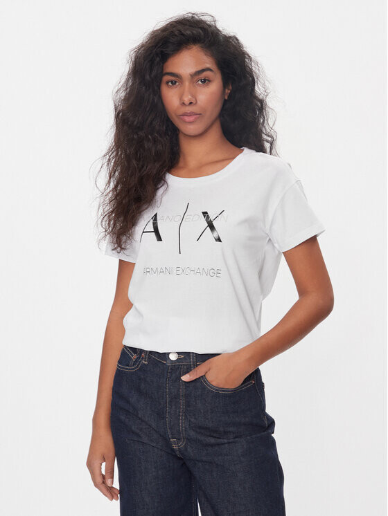 

Футболка стандартного кроя Armani Exchange, белый