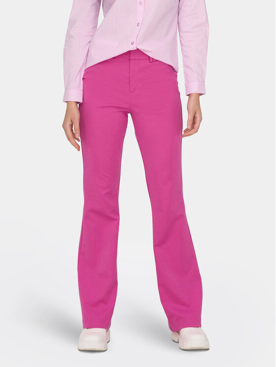 Расклешенные брюки из ткани Only, розовый