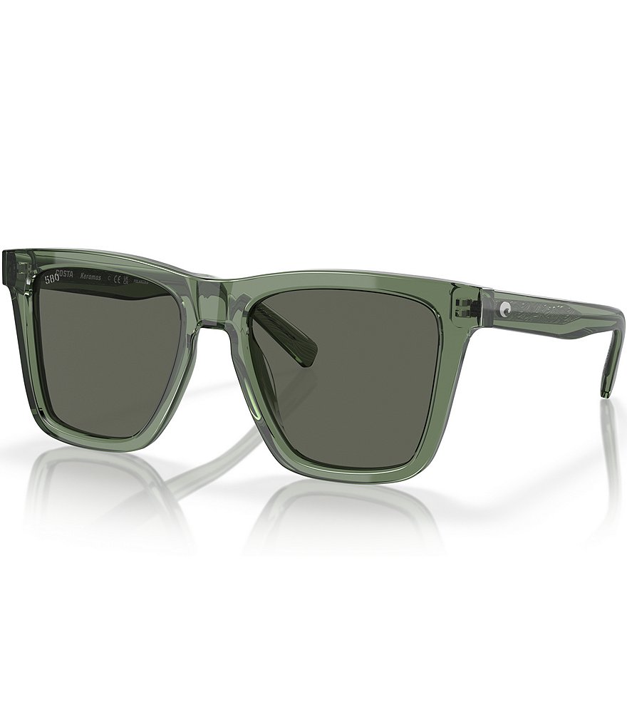 Женские солнцезащитные очки Costa 6S201554-P Keramas 54 мм, квадратные, поляризованные, серый