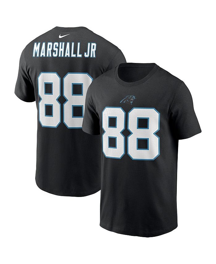 

Мужская футболка Terrace Marshall Jr. Black Carolina Panthers с именем и номером игрока на драфте НФЛ 2021 года Nike, черный