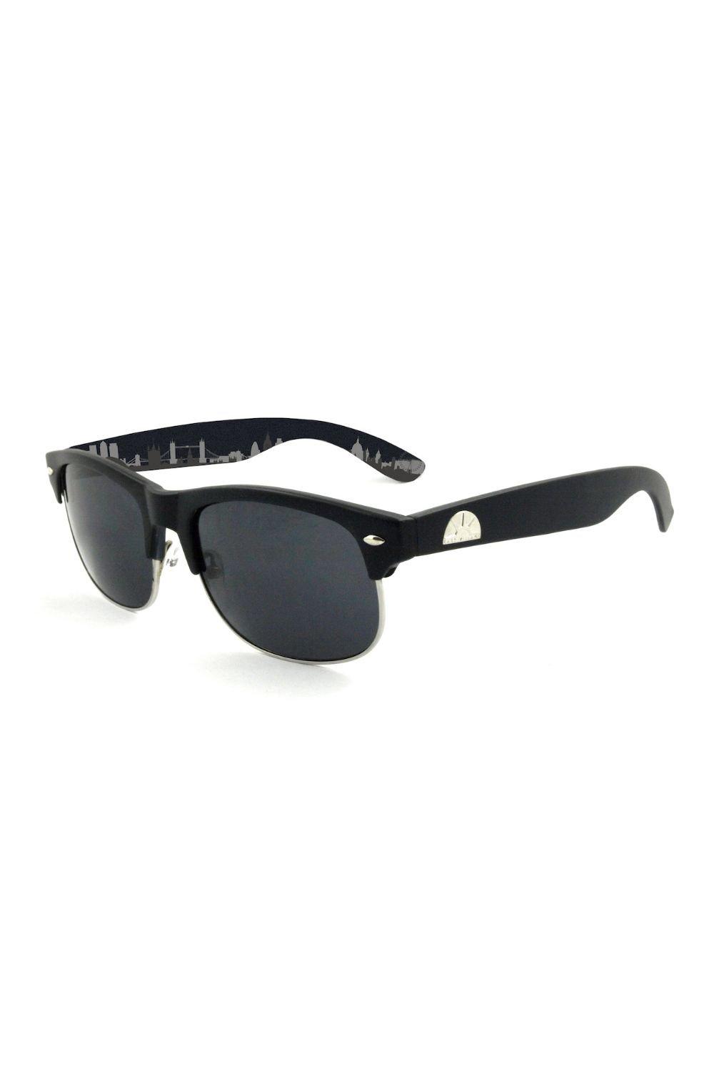круглые солнцезащитные очки journeyman east village серебро Солнцезащитные очки Tyson в стиле ретро East Village, черный