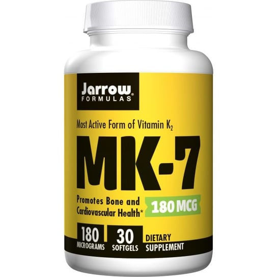 Jarrow Formulas, Витамин K2 Mk7, 180 мкг, 30 капсул