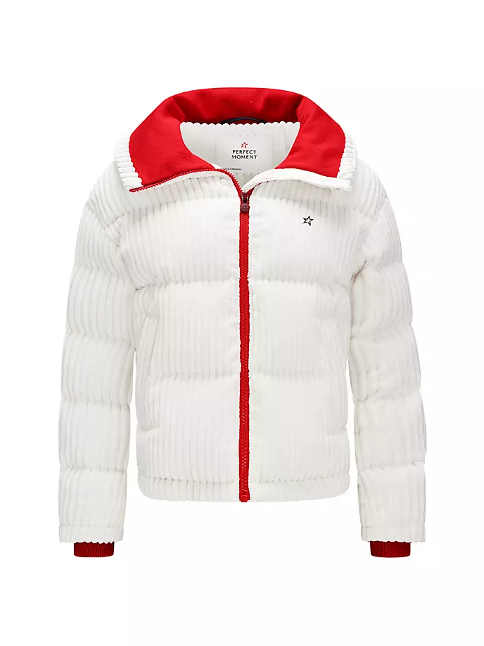 

Вельветовый пуховик Jumbo Perfect Moment, цвет snow white corduroy