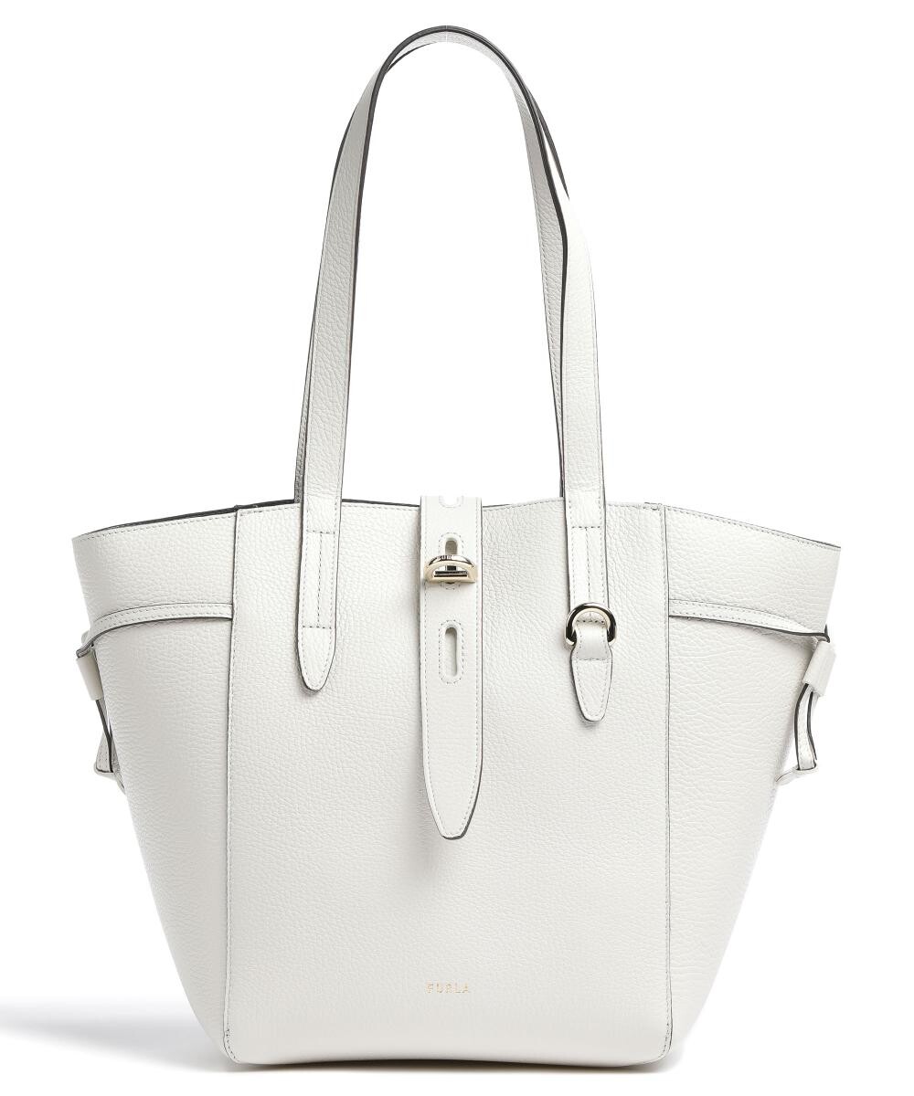 

Сумка-шопер Net M из зерненой кожи Furla, белый