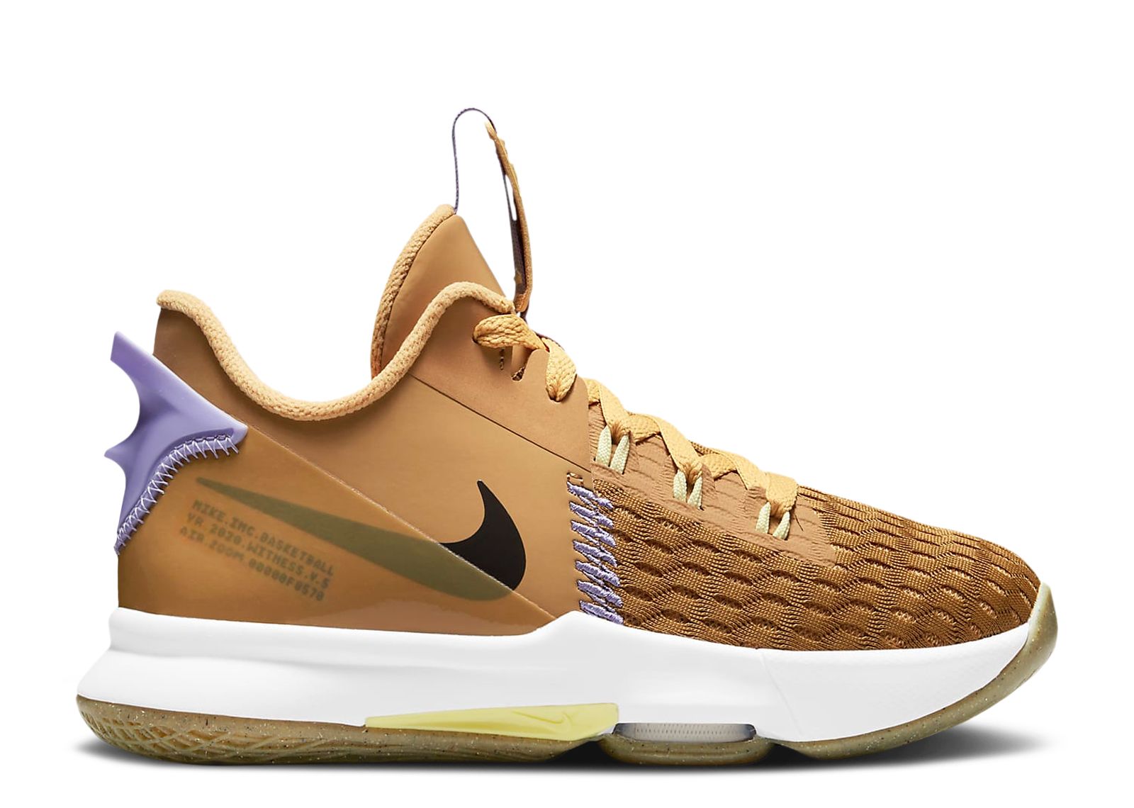 

Кроссовки Nike Lebron Witness 5 Gs 'Wheat', коричневый