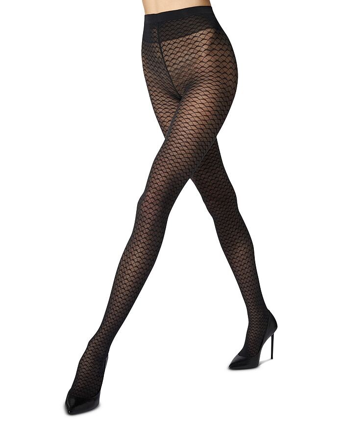 

Колготки с графическим узором Wolford, черный