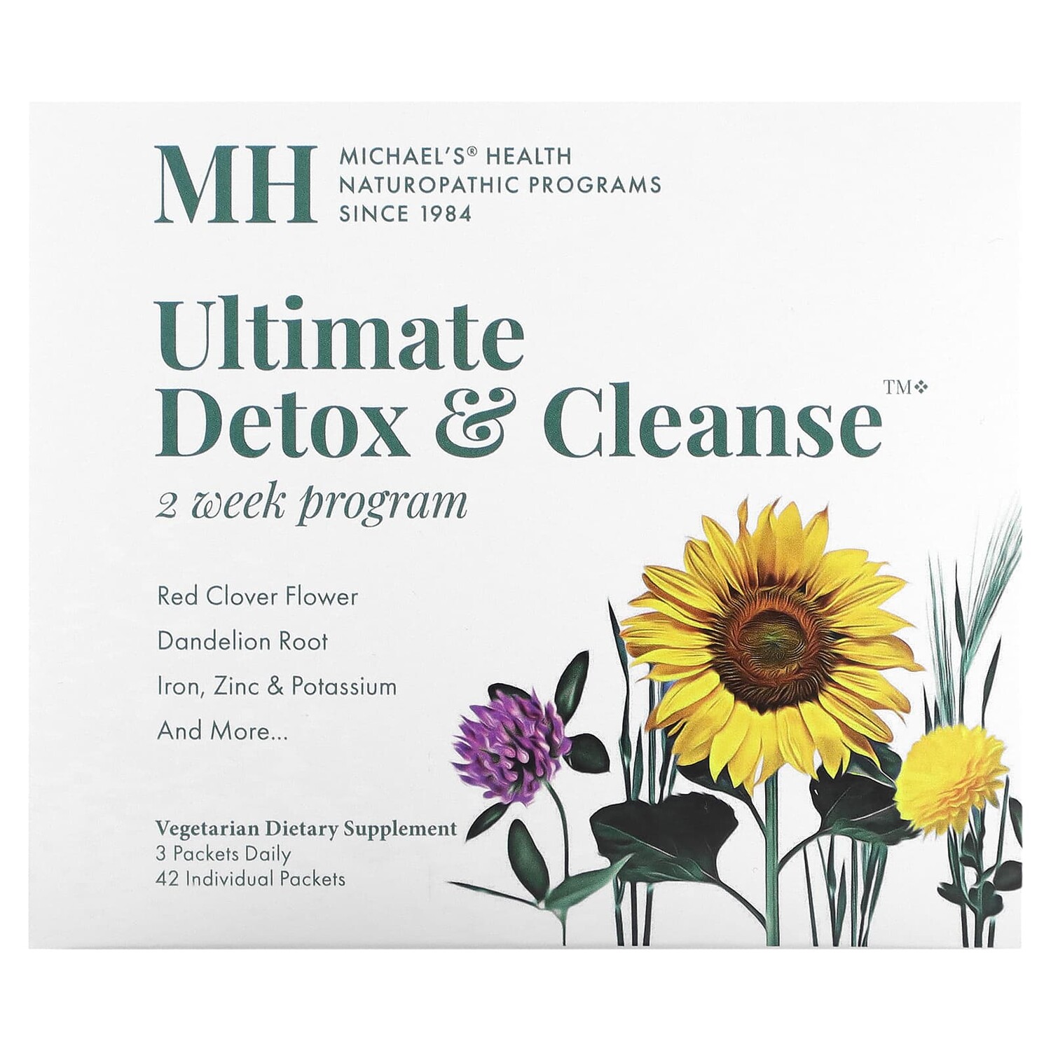 

Ultimate Detox & Cleanse, детокс и очищение, 42 пакетика, Michael's Naturopathic
