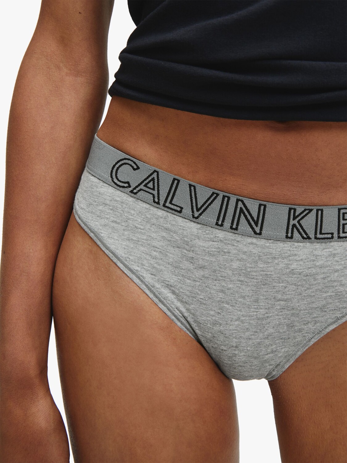 

Хлопковые трусики бикини Calvin Klein Ultimate, серый вереск