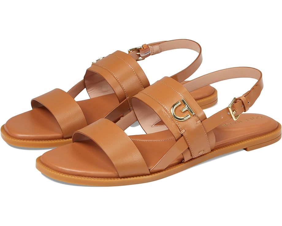 

Сандалии Cole Haan Charlotte Flat Sandal, цвет Pecan Leather