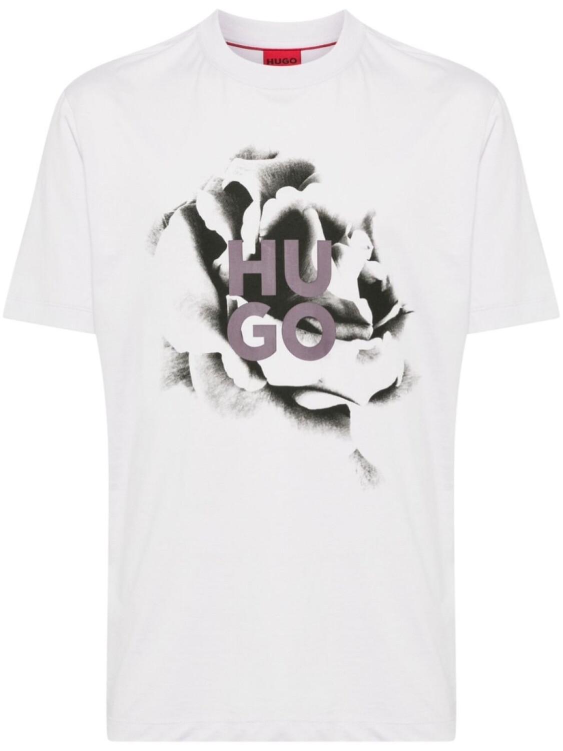 

HUGO футболка с логотипом, фиолетовый