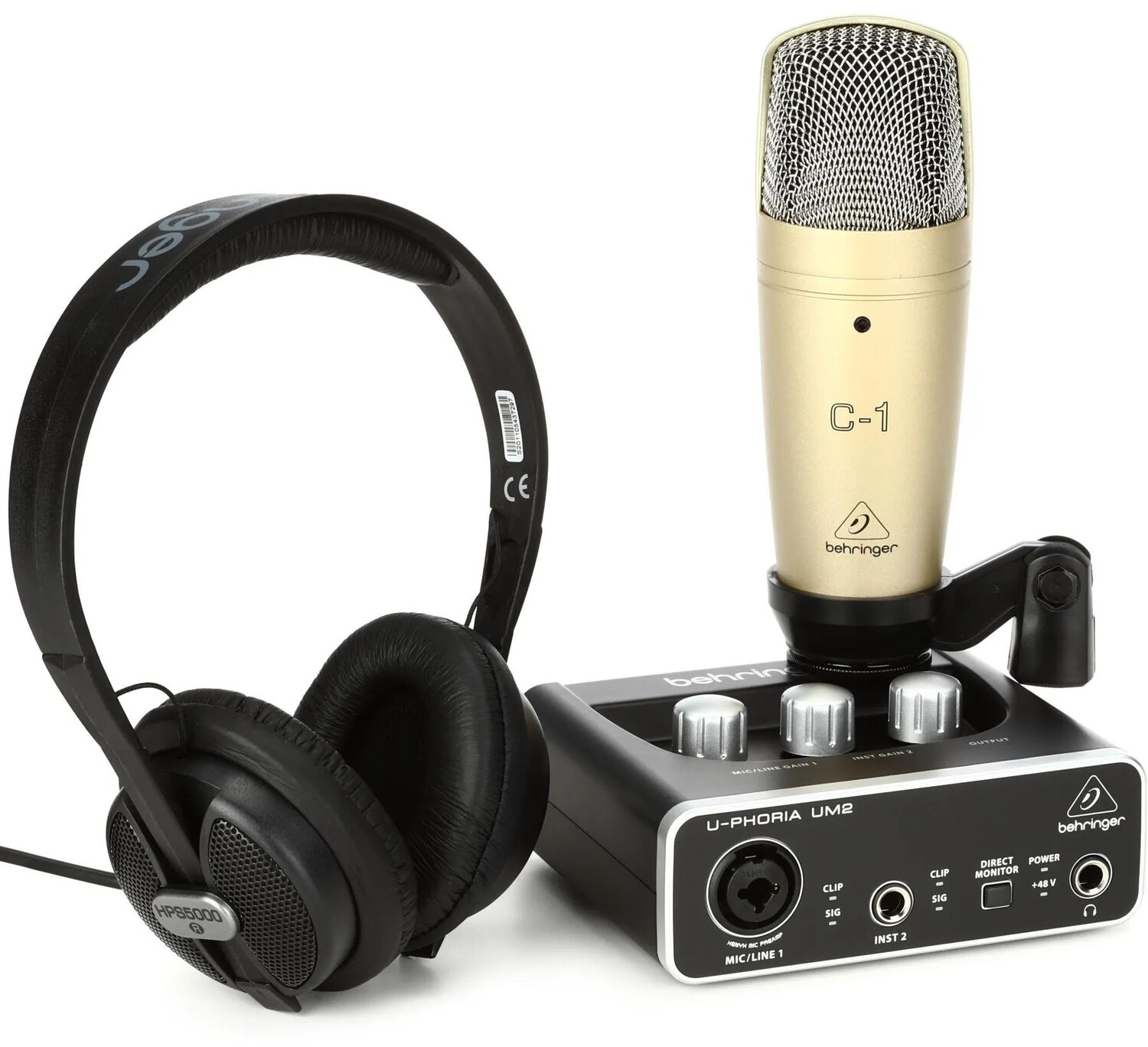 

Комплект студии звукозаписи/подкастинга Behringer U-Phoria