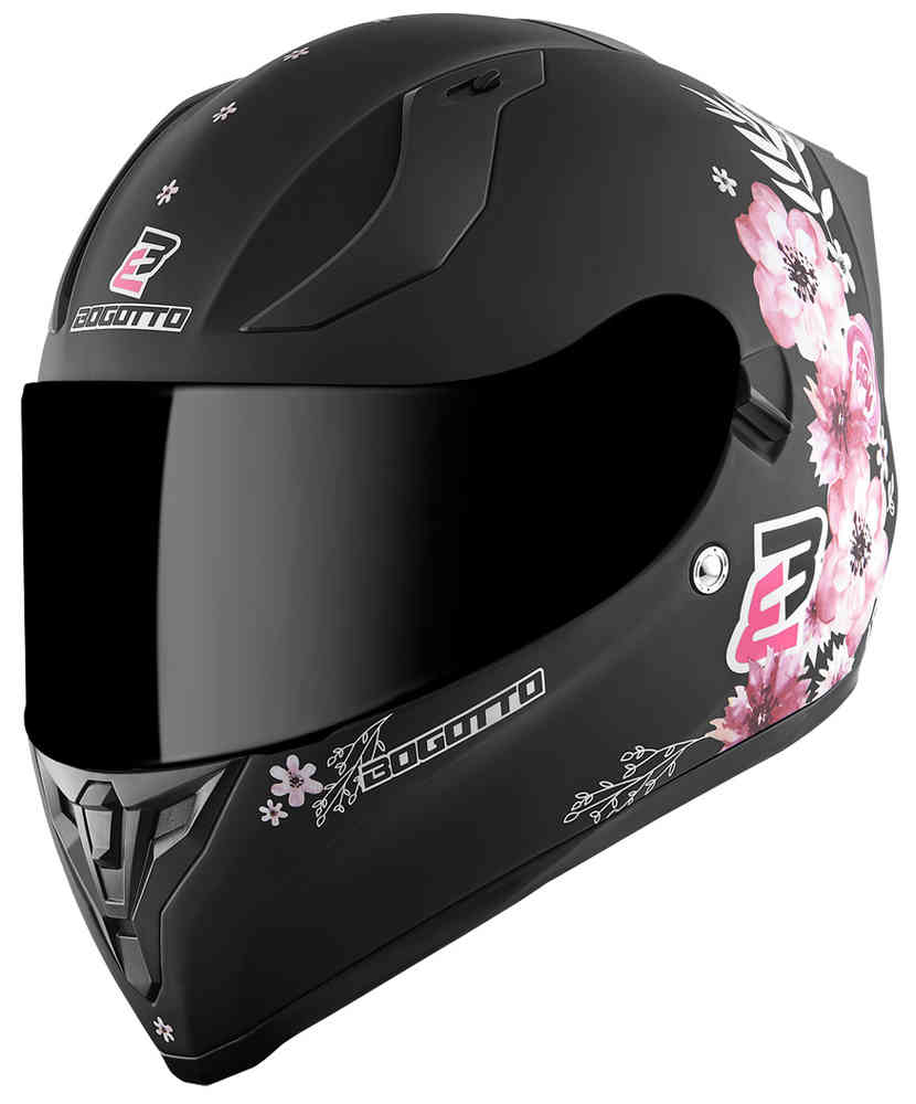 H128 Шлем Фиори Bogotto, черный/розовый