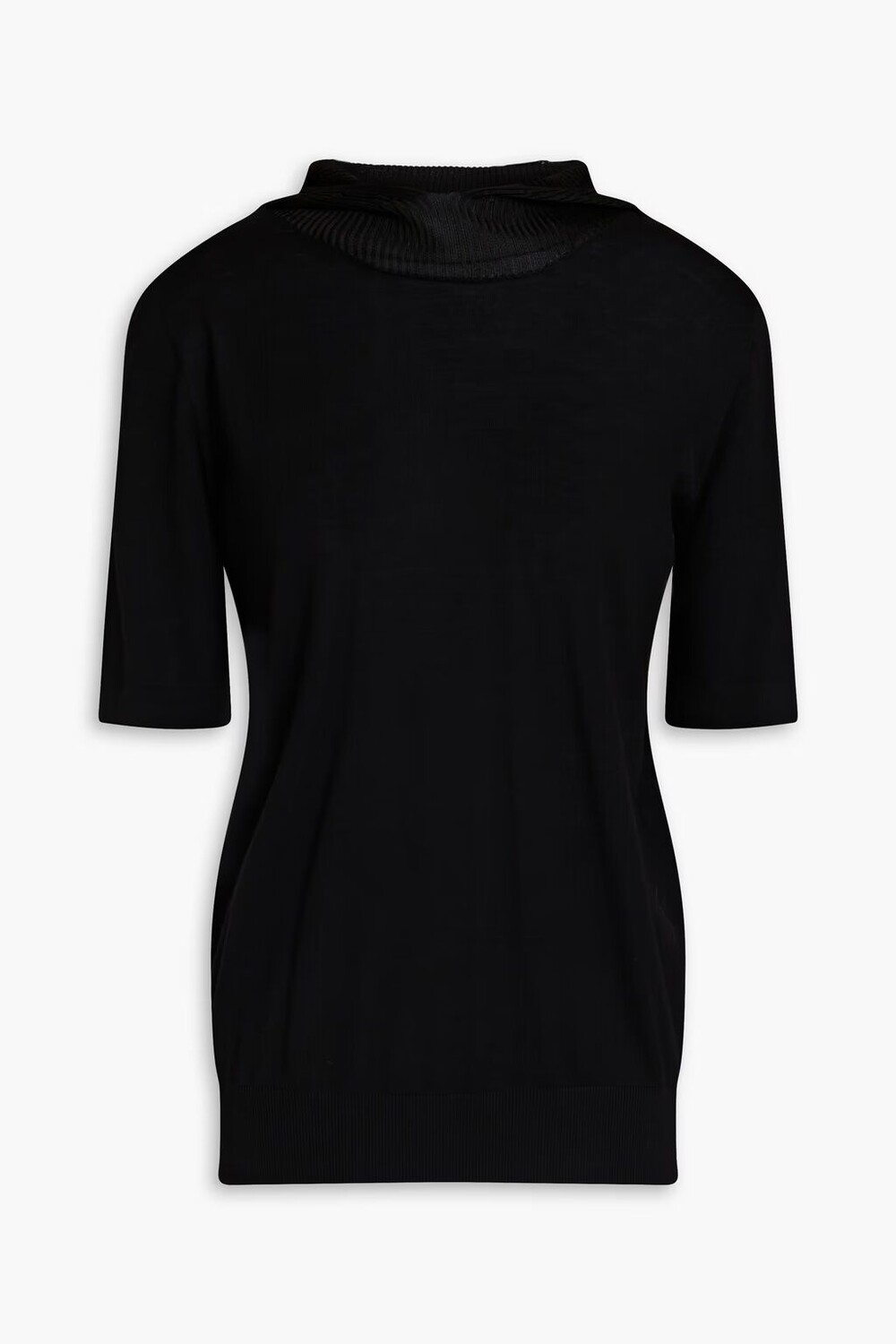 

Толстовка из смесовой шерсти Jil Sander, черный