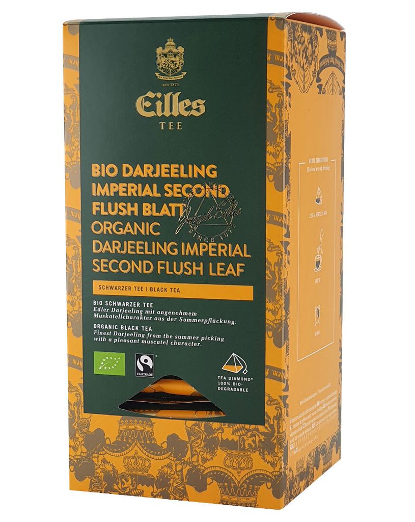 

EILLES TEE Luxury World SelectionDARJEELING IMPERIAL, листы второго сбора, в коробке 20 шт.