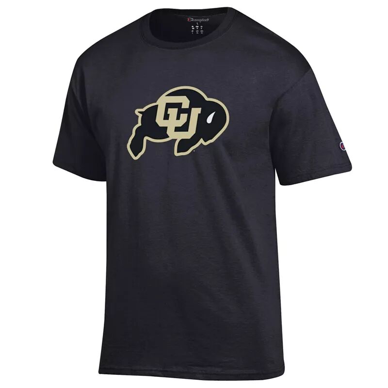 Мужская черная футболка с логотипом Champion Colorado Buffaloes