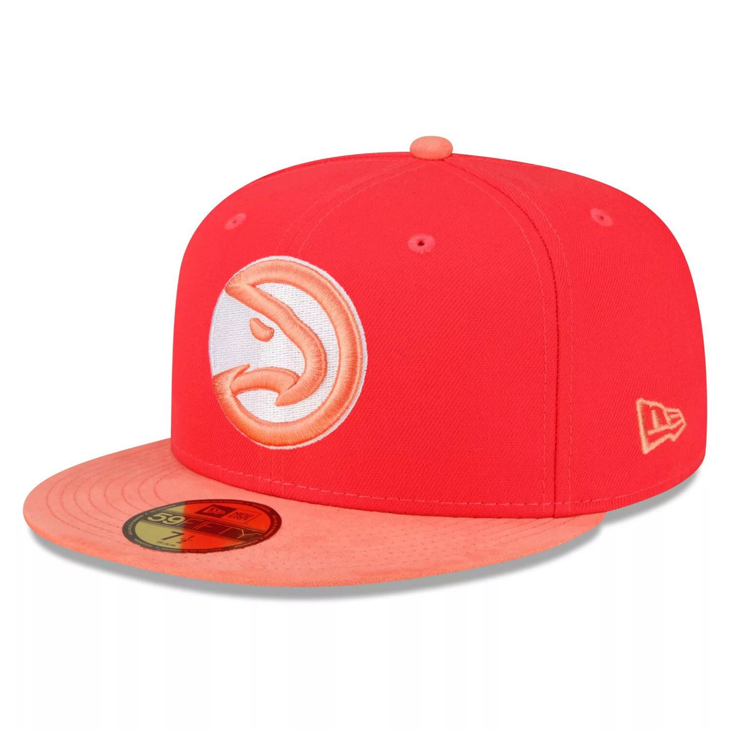 

Мужская облегающая шляпа New Era Red/Peach Atlanta Hawks в тон 59FIFTY