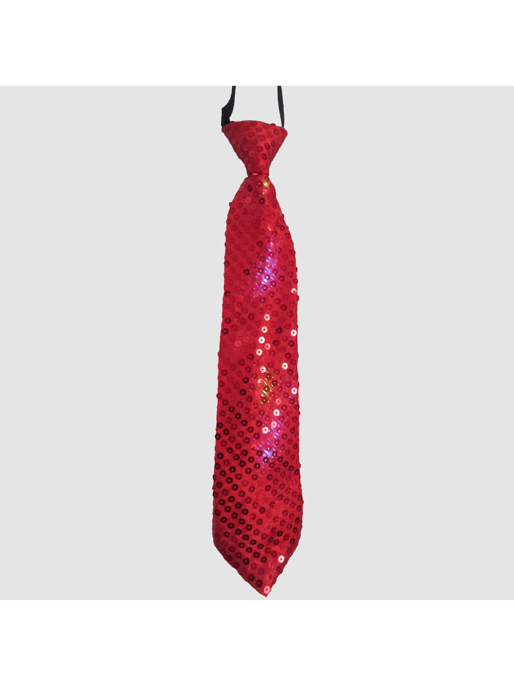 Красный галстук со светодиодными мигалками, красный