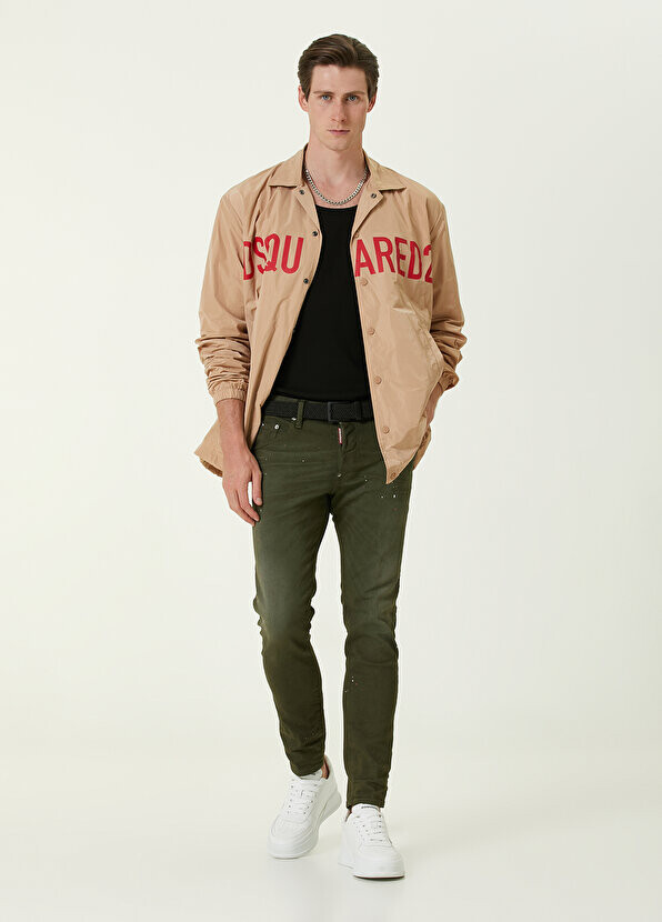 

Джинсовые брюки цвета хаки skater Dsquared2
