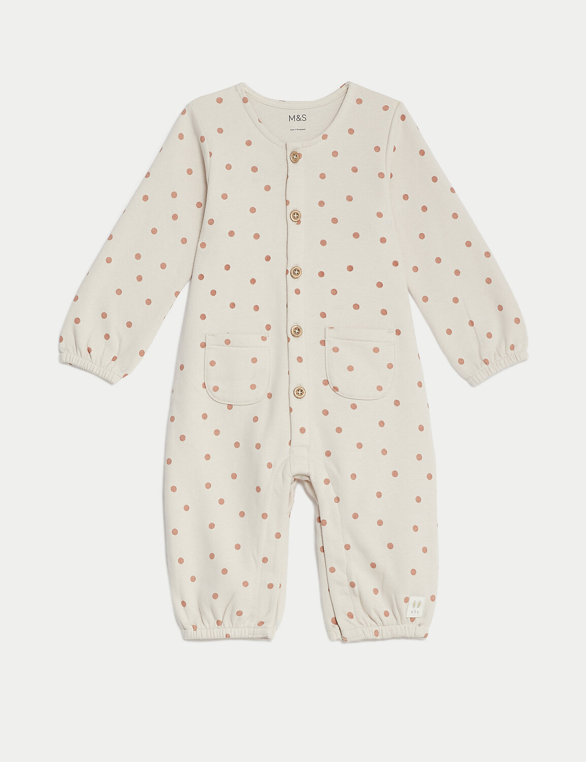 

Комбинезон из хлопка с насыщенными пятнами (0–3 года) Marks & Spencer
