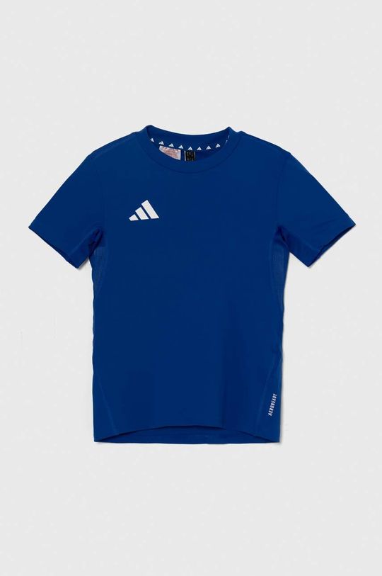adidas Детская футболка, синий футболка adidas детская размер s белый синий